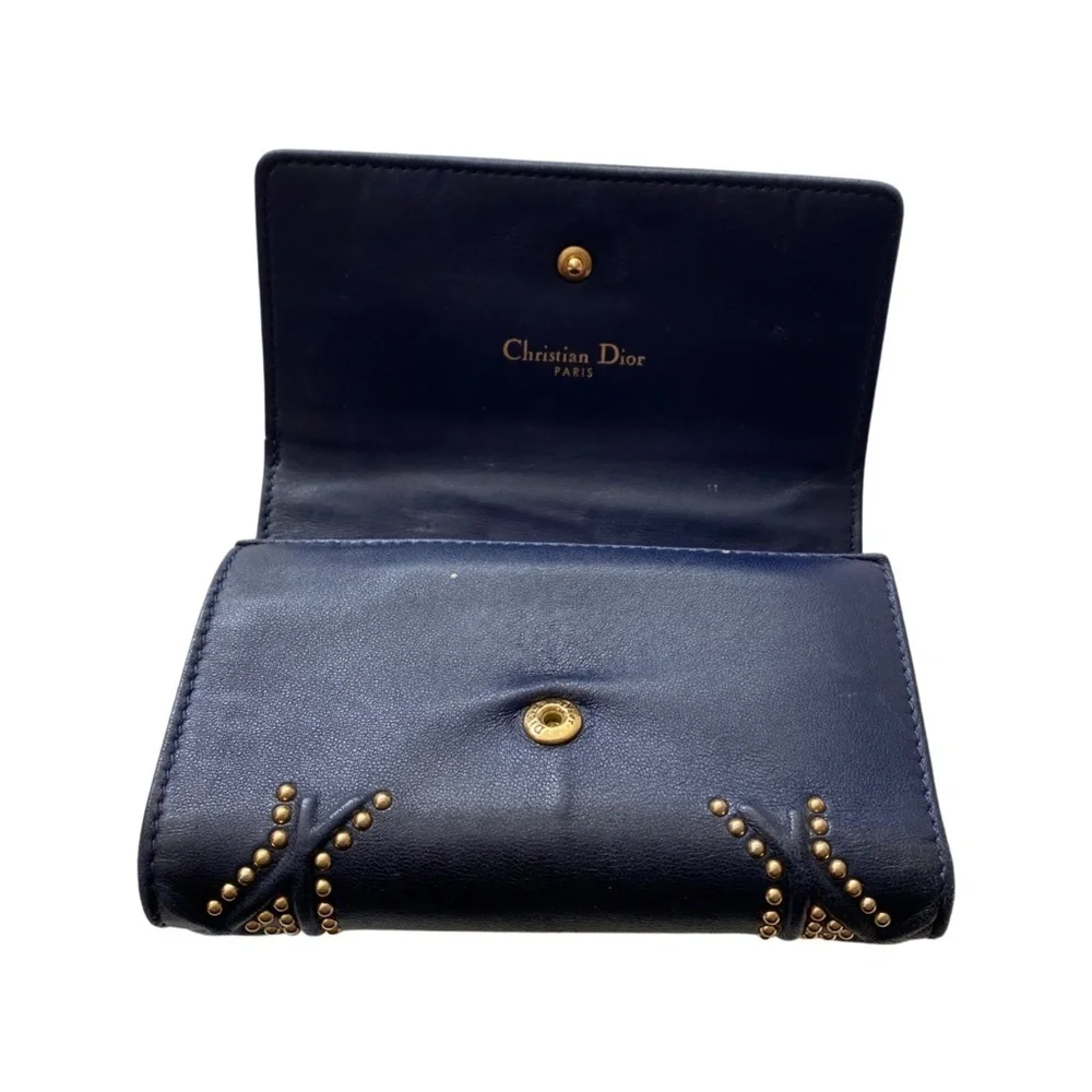 Dior Diorama élancée blue wallet lambskin wallet